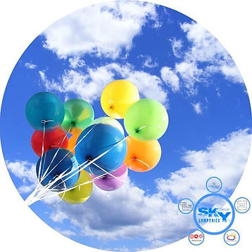 3D Tavan Modelleri 2018 Oval Balonlu Gökyüzü