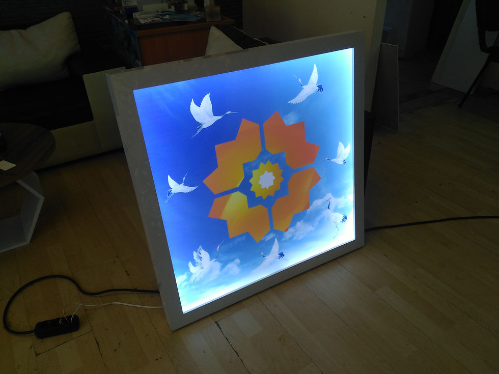 Logo avize, ışıklı avize, LED'li tablo