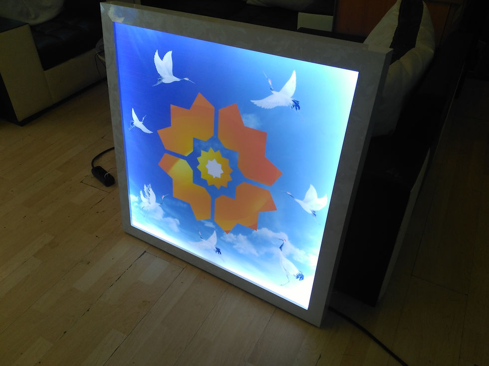 Logo avize, ışıklı avize, LED'li tablo