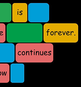 Coloured blocks with scripture words
