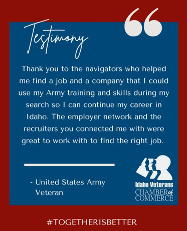 Career Seeker Testimony
