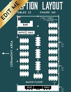 Country Loft Reception Map Template