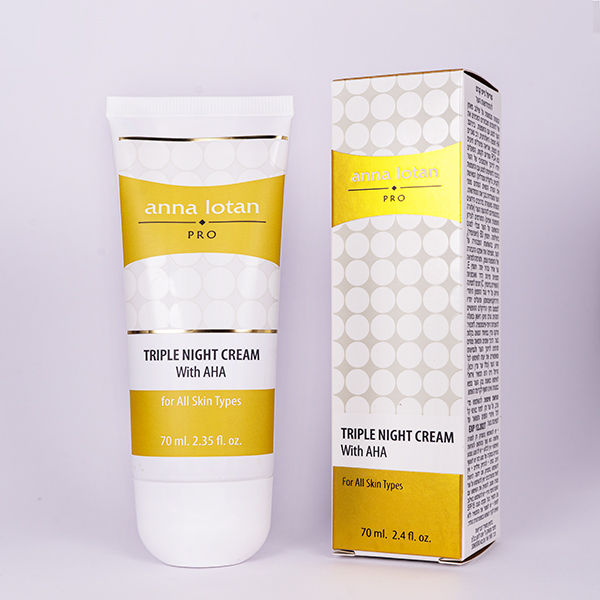 Anna Lotan Pro Triple Night Cream with AHA 75ml tube and box