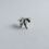 Thumbnail: Tiny panther figurine in solid silver