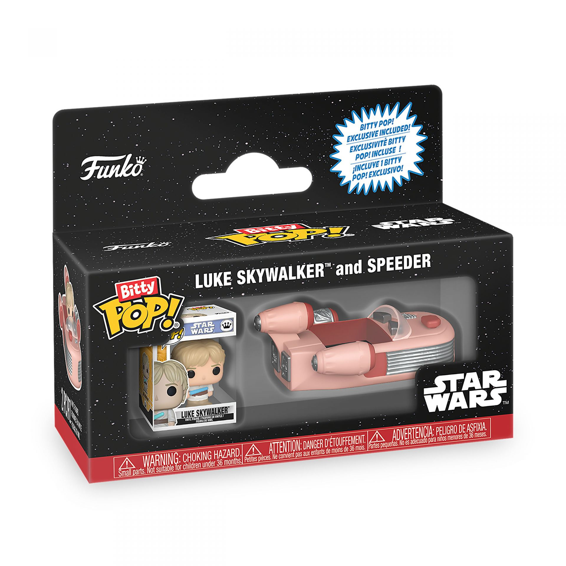 85519 - STAR WARS - POP FUNKO BITTY RIDE VINYL FIGURE - SPEEDER W/LUKE
