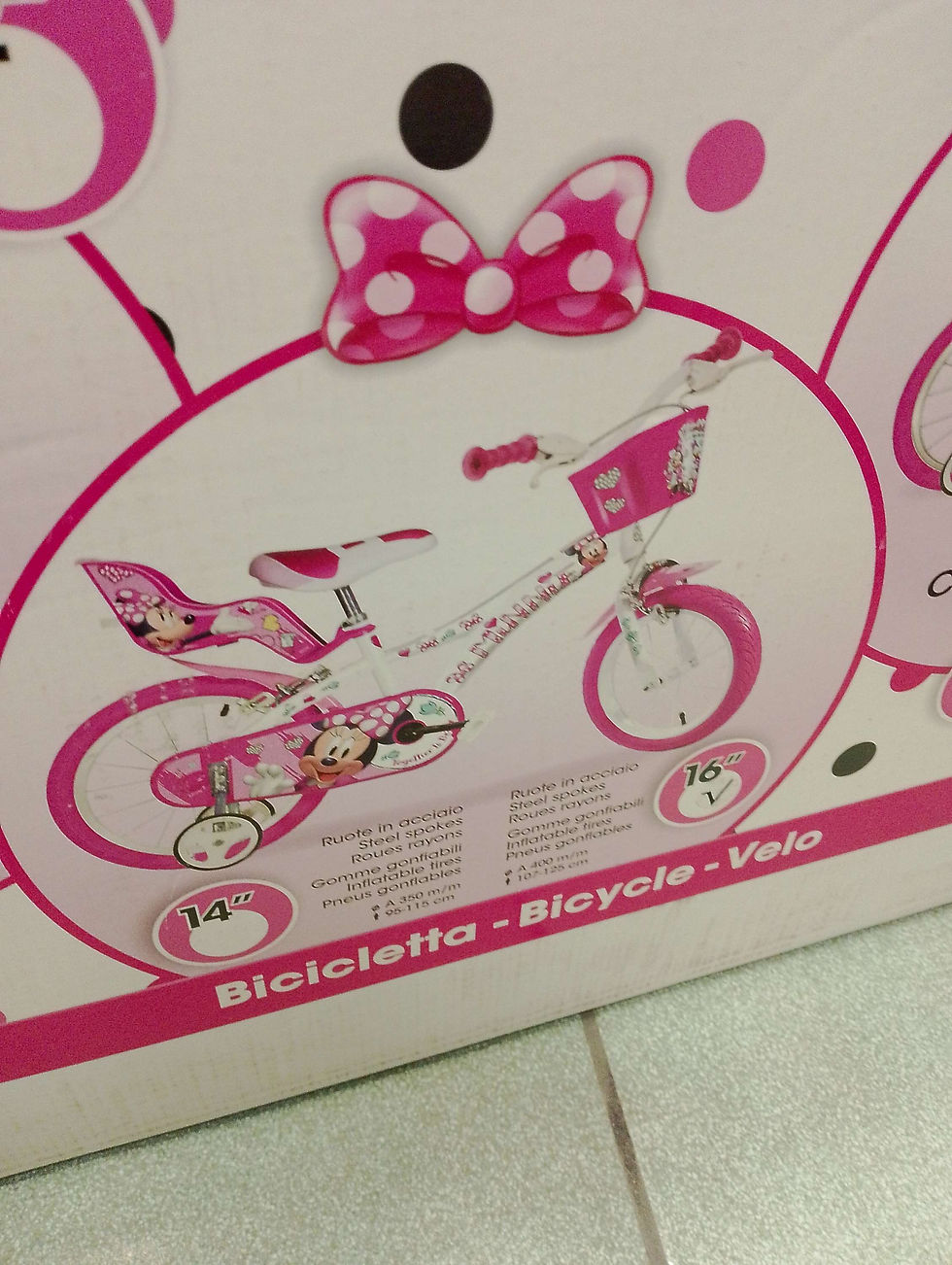Miniatura: Bicicletta Minnie Misura 16 Anni 6/8