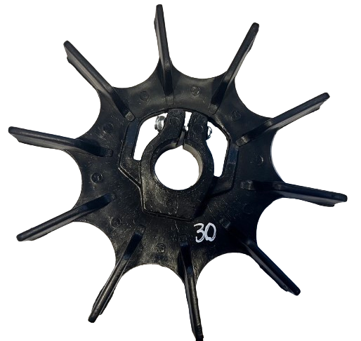 Miniatura: Ventilador para motor eléctrico - Diámetro eje 30 mm