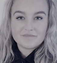 Black and white woman's face