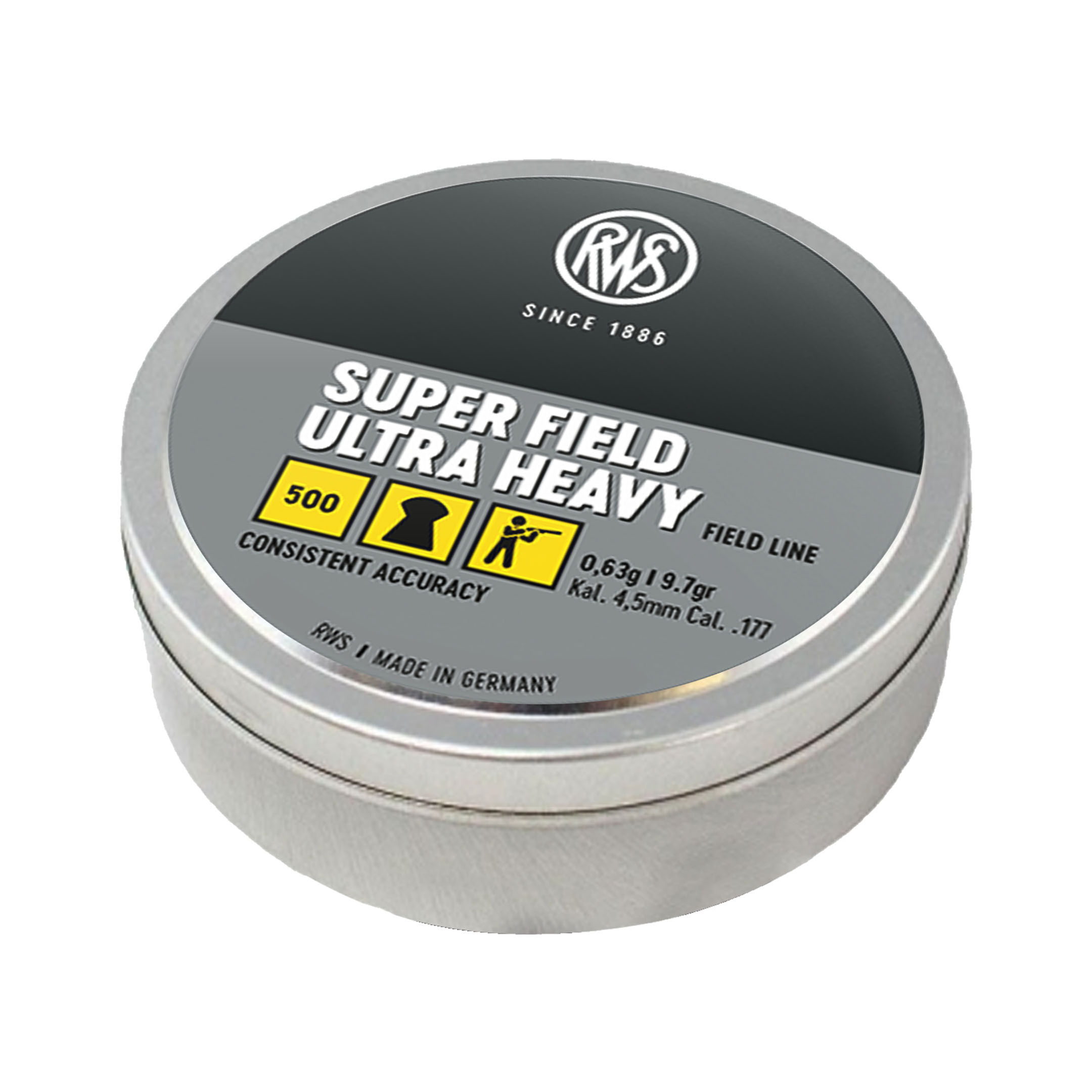 RWS Super Field Ultra Heavy 4.5mm (.177) Pellets (x500)