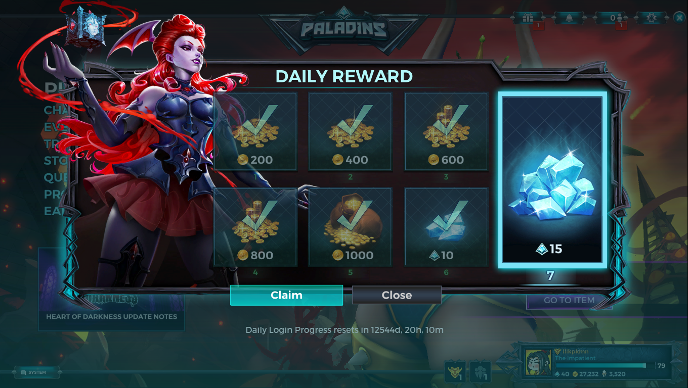 Daily login modernization