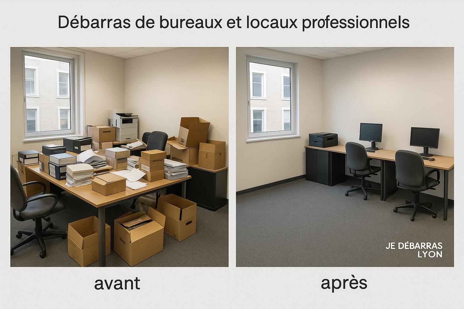 Débarras de bureaux et archives à Lyon