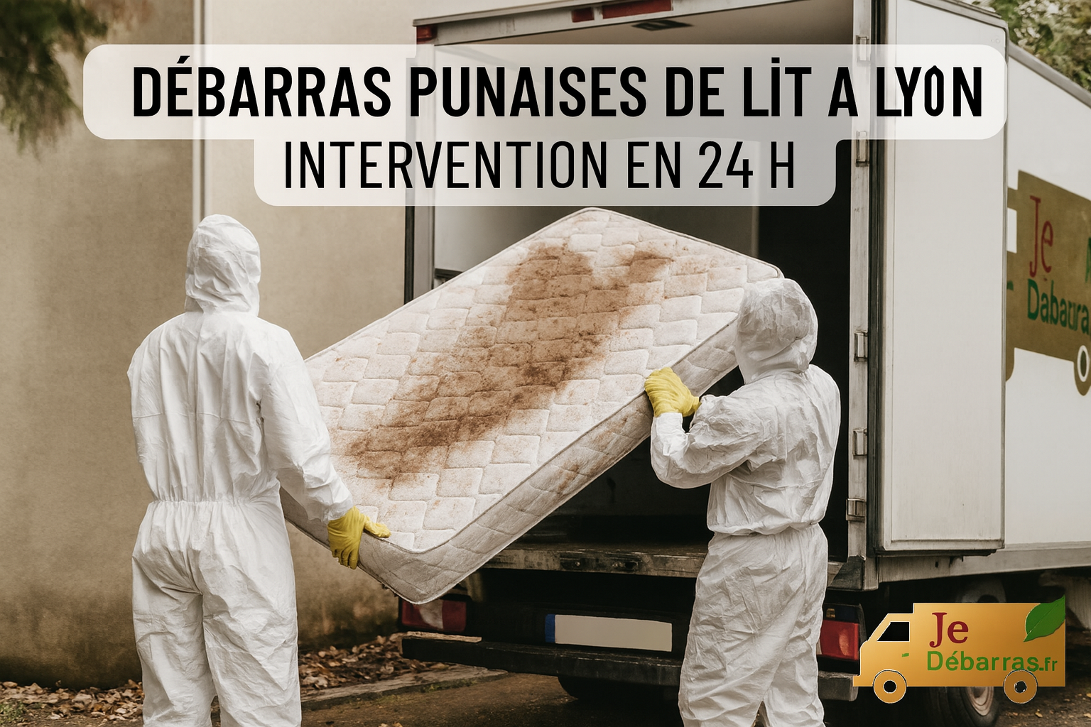Punaise de lit observée sur du mobilier lors d'une intervention à Lyon