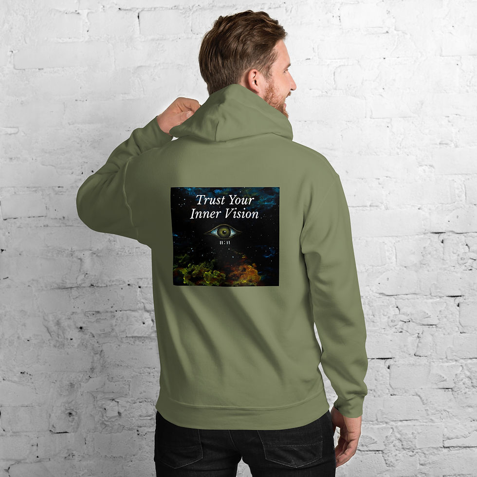 Thumbnail: Inner Vision, (Reg/White text) - Unisex Hoodie