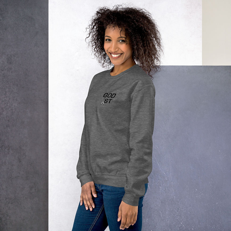 Thumbnail: Child of God, (Block/Black text) - Unisex Sweatshirt
