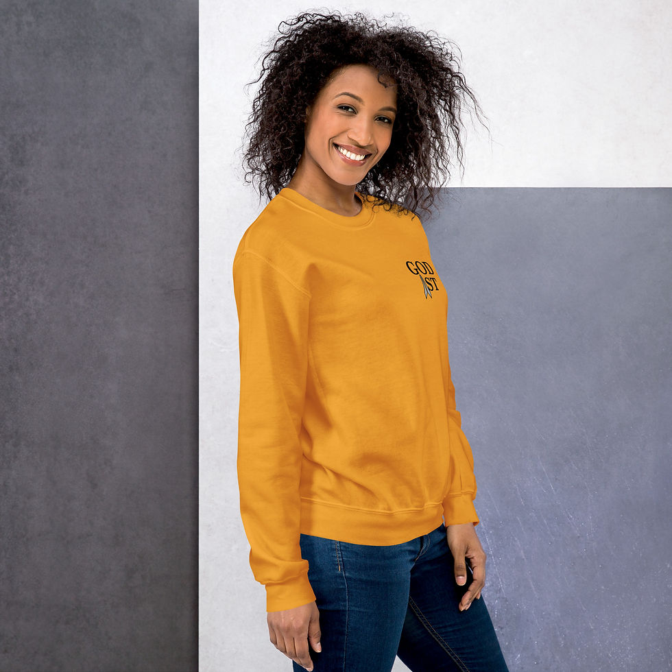 Thumbnail: Breathe YHWH, (Block/Black text) - Unisex Sweatshirt