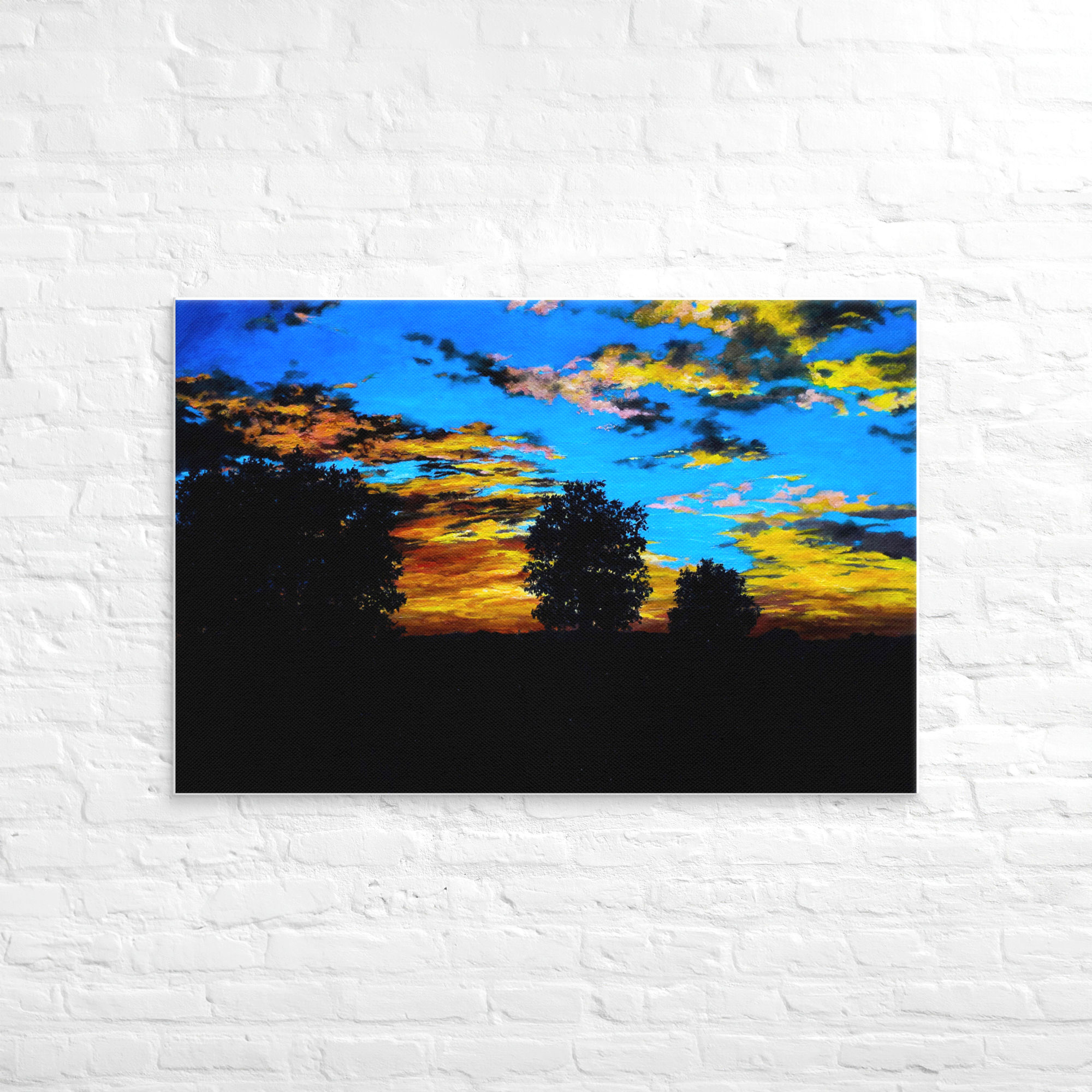 Vibrant Sunset, Canvas Print
