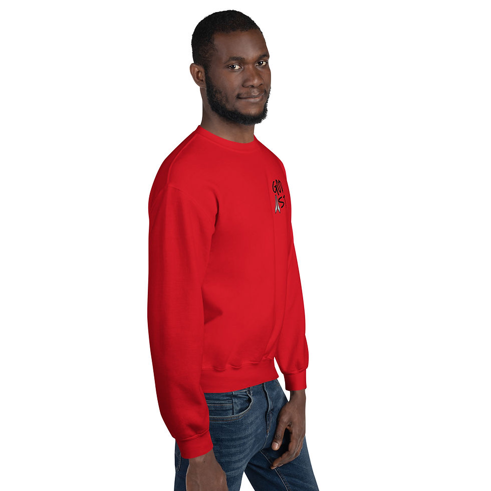 Thumbnail: Forgiven, (Block/Black text) - Unisex Sweatshirt