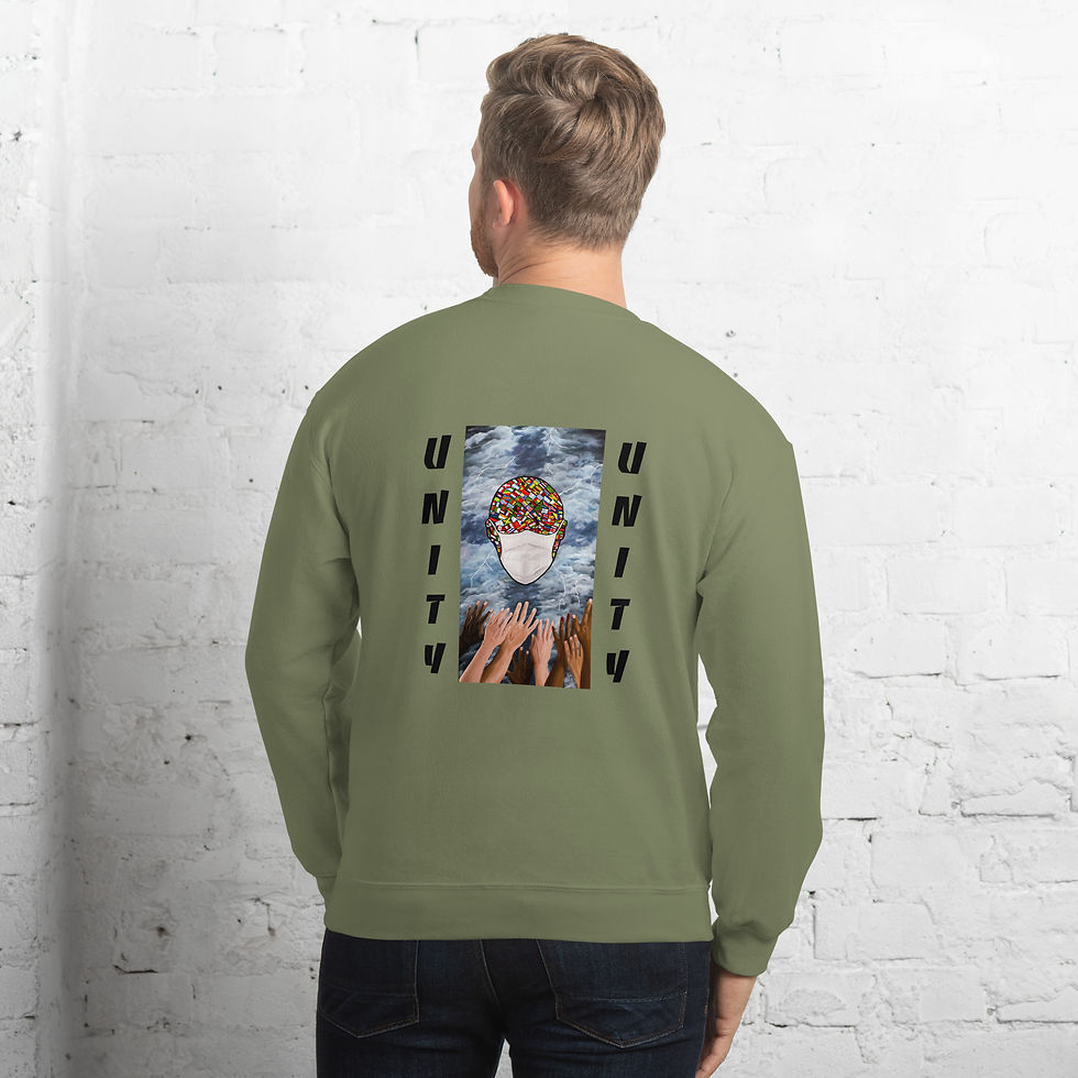 Thumbnail: Unity, (Block/Black text) - Unisex Sweatshirt