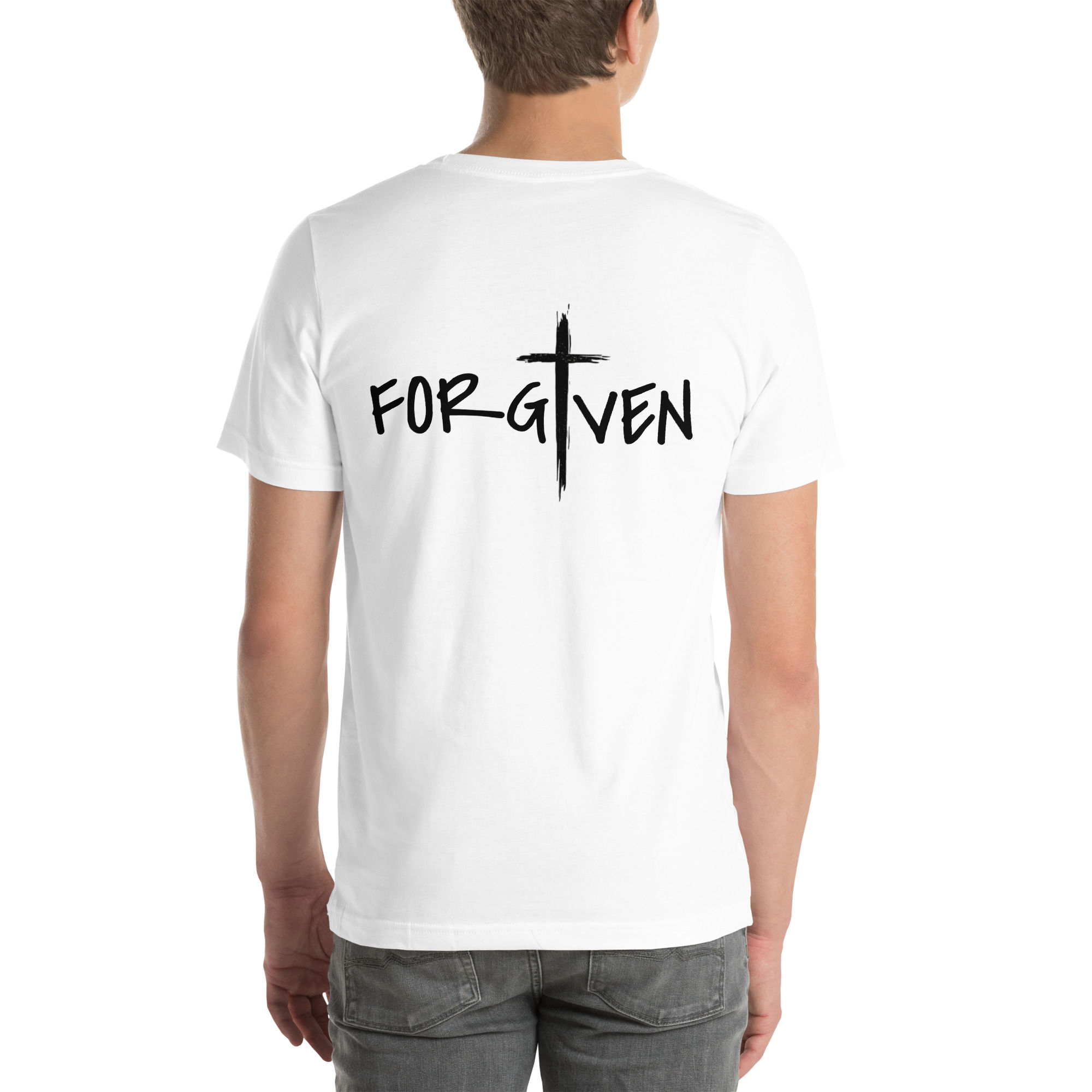 Forgiven, (Reg/Black Text) - Unisex T-Shirt