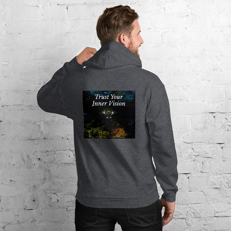 Thumbnail: Inner Vision, (Reg/White text) - Unisex Hoodie