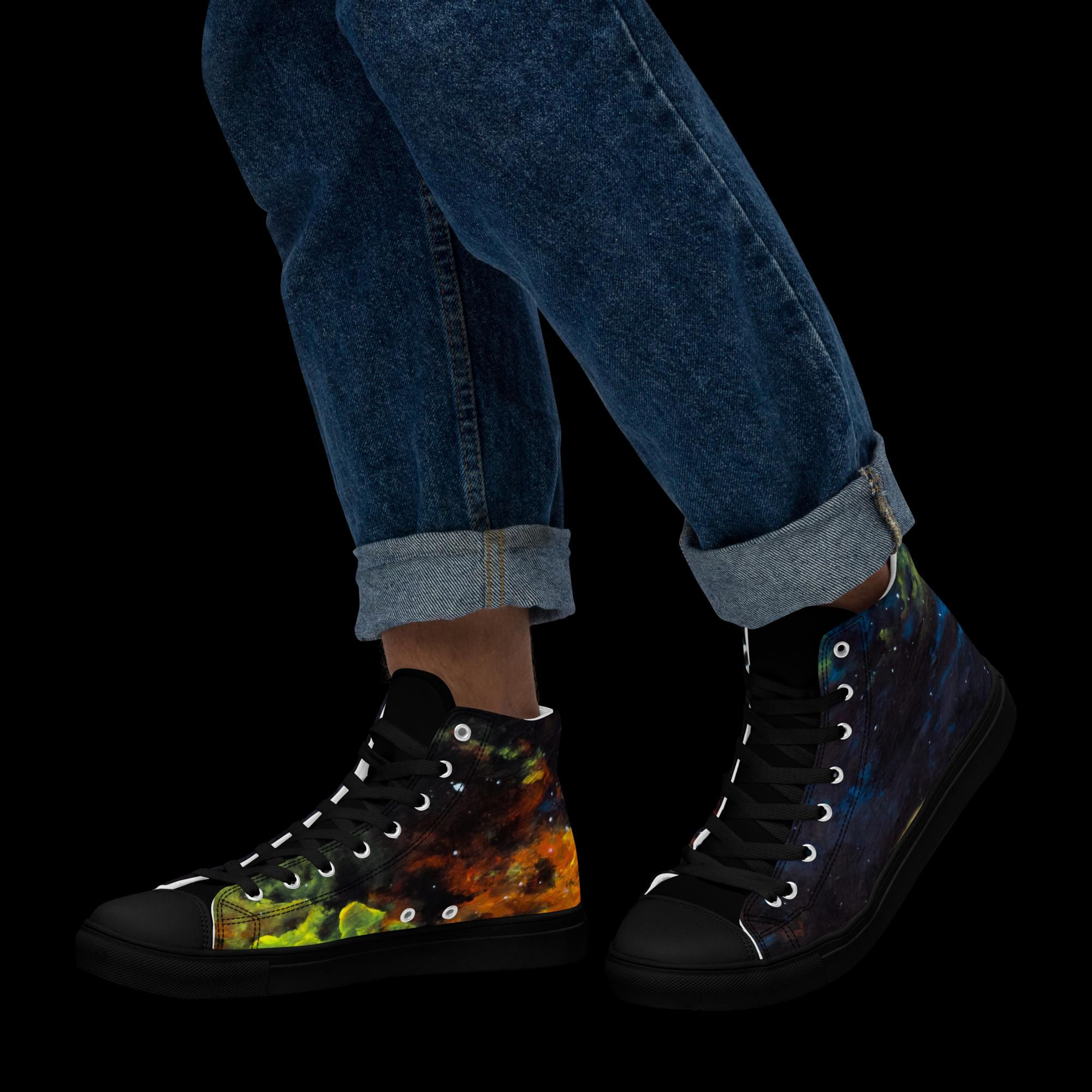 Inner Vision - Men’s high top canvas shoes