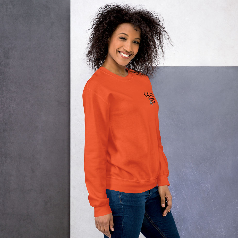Thumbnail: Breathe YHWH, (Block/Black text) - Unisex Sweatshirt