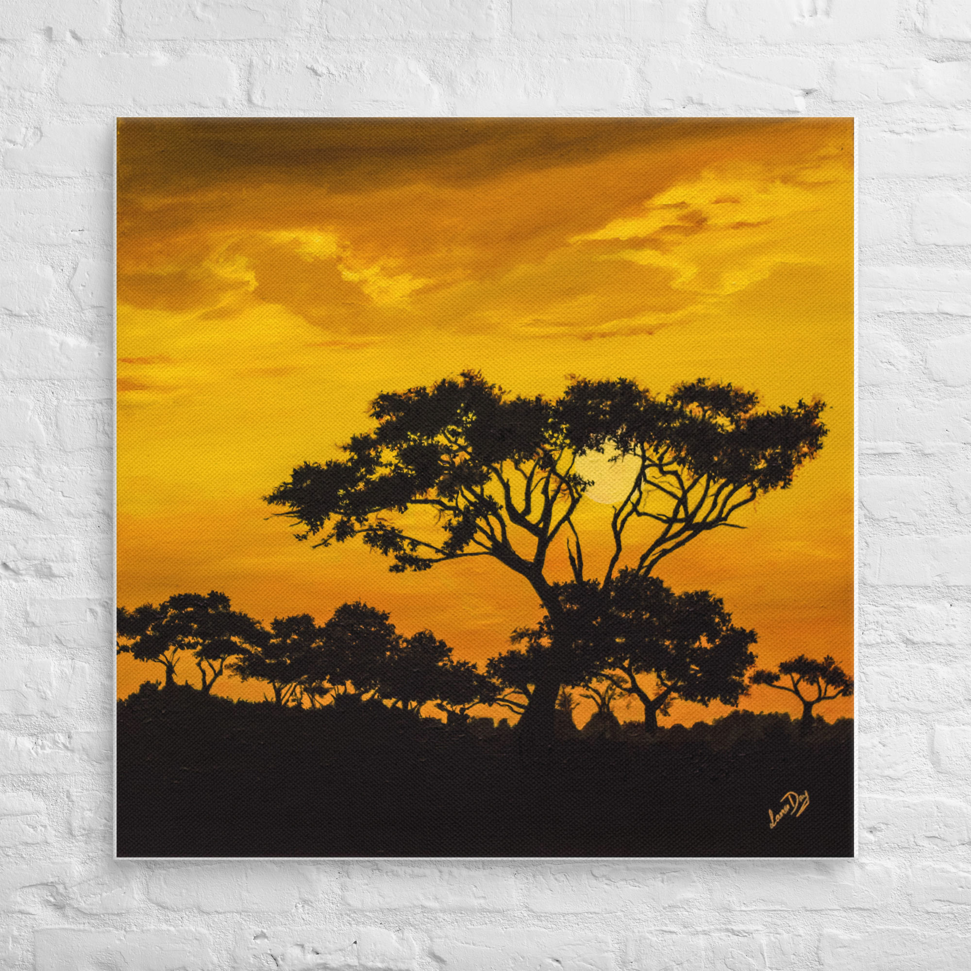 Golden Sunset Canvas Print