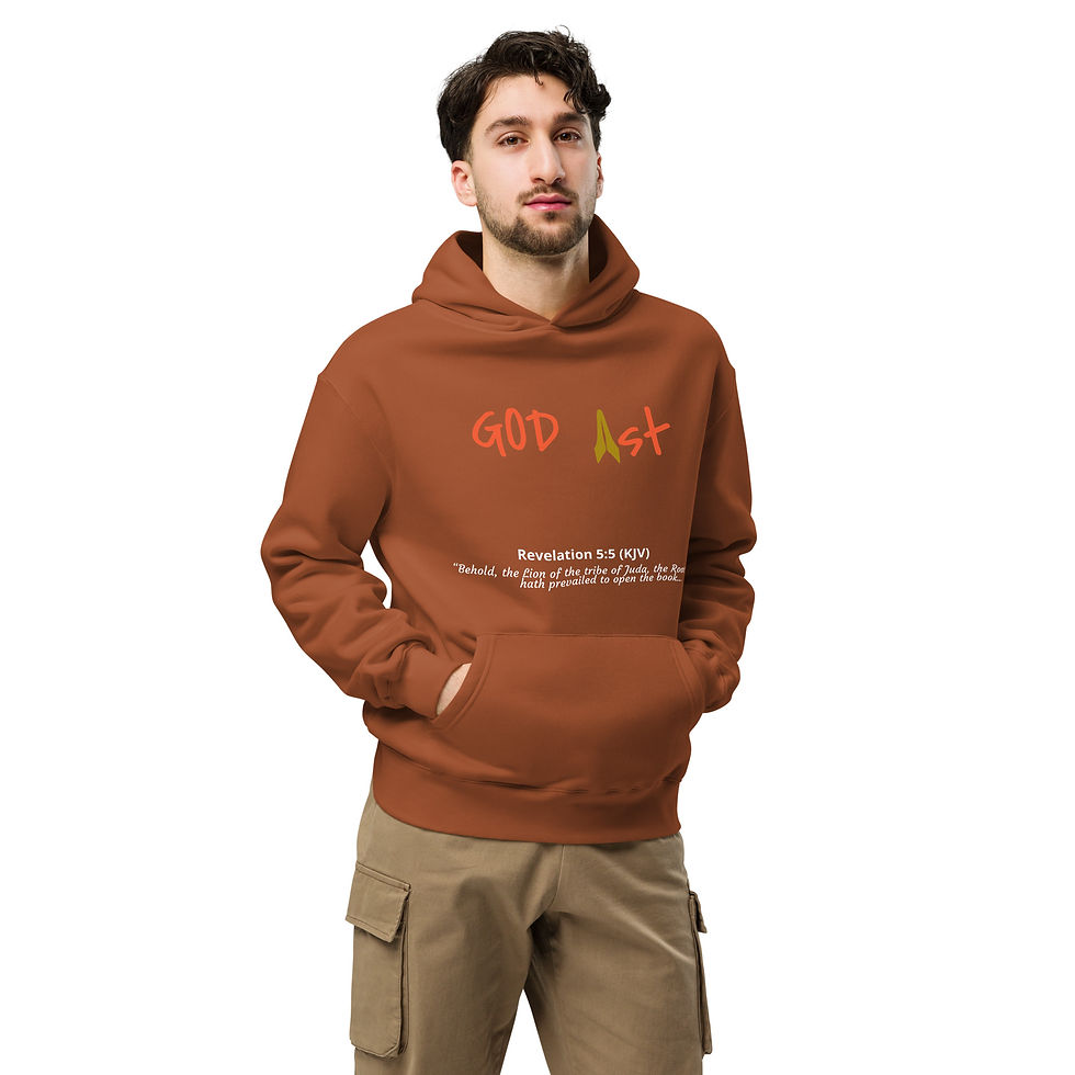 Thumbnail: God 1st Christian Hoodie with ‘Forgiven’ text and cross design on the back, faith-inspired Christian apparel.
