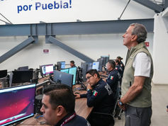 Pepe Chedraui supervisa avances de Puebla 360 y labores de videovigilancia