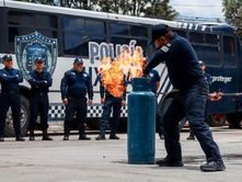 Reciben elementos de Bomberos y Policía Auxiliar actualización en capacidades operativas para atender emergencias