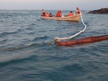 Reporta Pemex avance en limpieza de derrame en Dos Bocas