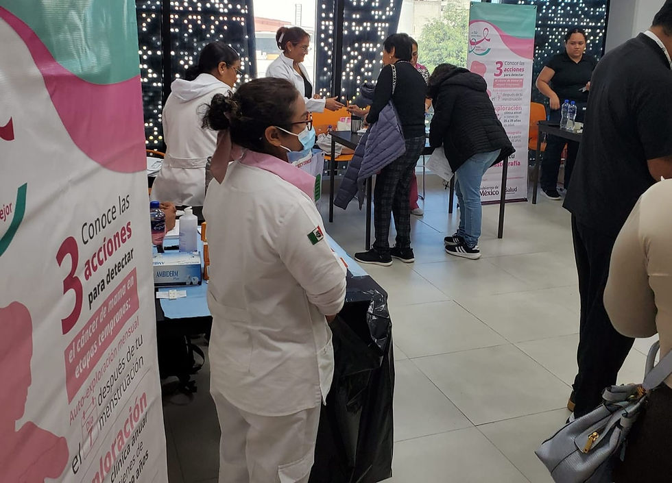 ISSSTE Puebla celebra Jornada Rosa en las instalaciones del SNTE