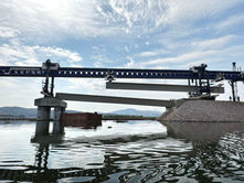 Con equipo especializado, gobierno estatal avanza en conectar 7 municipios con Puente La Panga