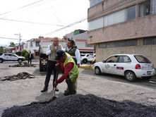Supervisa Pepe Chedraui trabajos del programa “BacheAndo” Puebla en Villa Posadas