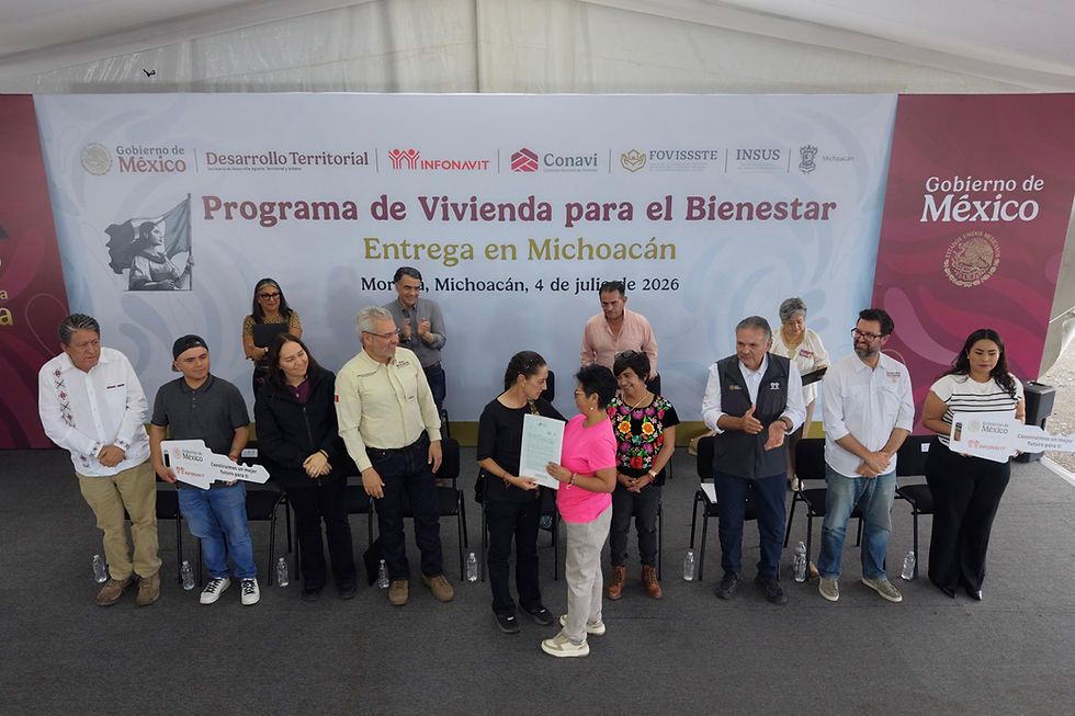 Entrega Sheinbaum Viviendas del Bienestar en Morelia
