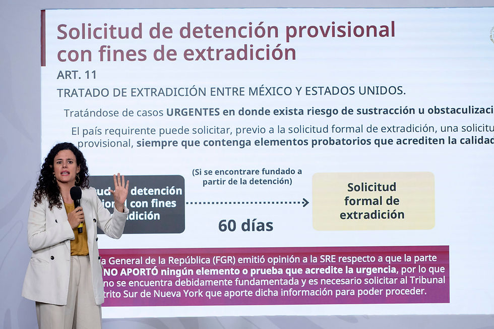 Afirma Luisa Alcalde que en caso Rocha Moya se violentó principio de confidencialidad