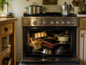 ¿Guardas ollas en el horno de la estufa? Estos son los riesgos que quizá no conocías