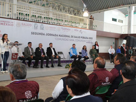 Inicia segunda jornada nacional de salud pública en Tlaxcala