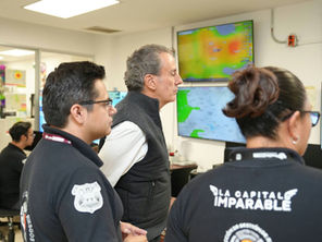 Pepe Chedraui supervisa labores de monitoreo y alertamiento ante fenómenos de riesgo