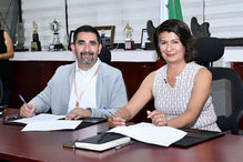 Firma UTH convenio con Asociación Nacional e Internacional de Derechos Humanos