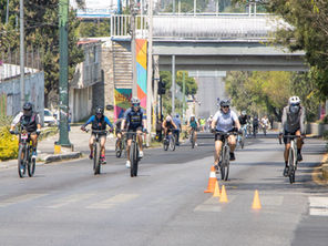 Gobierno de Puebla celebra niños en la Vía Recreativa Metropolitana