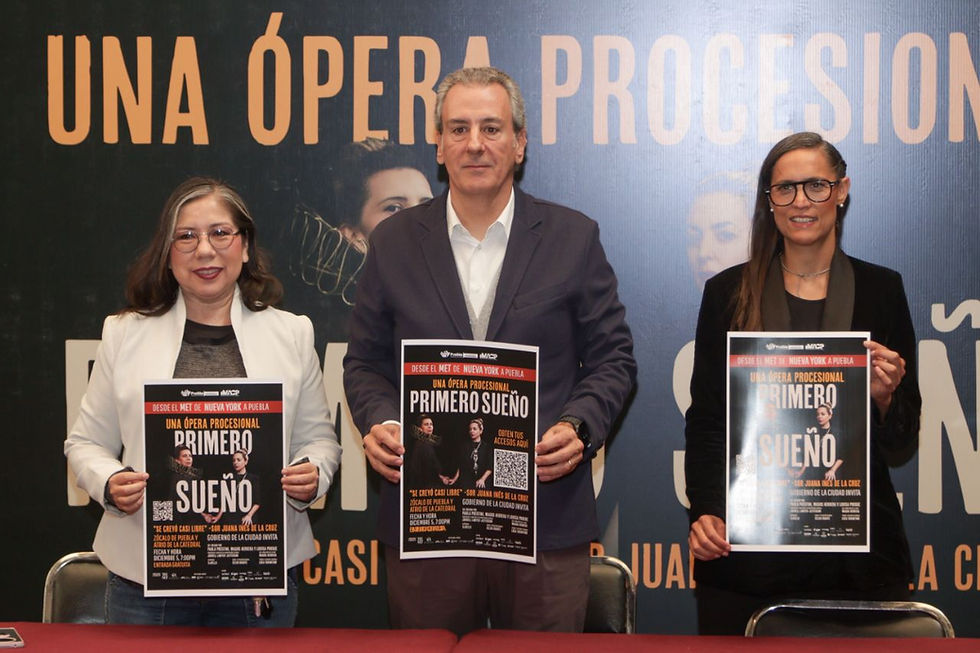 Presenta Ayuntamiento de Puebla la ópera “Primero Sueño”