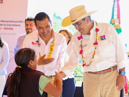 Invierte gobierno de Sergio Salomón 42.1 mdp en carreteras de Olintla y Hueytlalpan