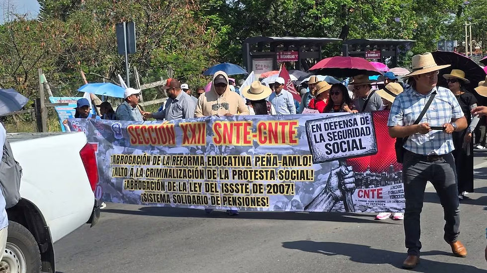 Ojo: hoy habrá marchas de la CNTE en CDMX y Oaxaca