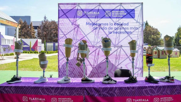 Bienestar Tlaxcala entrega 223 prótesis a personas con discapacidad