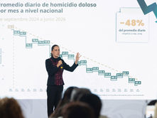 Sheinbaum destaca reducción de homicidios dolosos