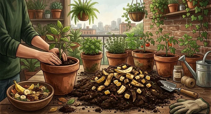 Cómo hacer abono casero con cáscaras de plátano