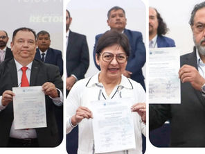 Van Lilia Cedillo, César Cancino y Ricardo Paredes, por Rectoría de la BUAP