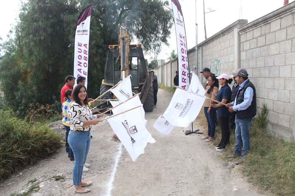 Amplia Ayuntamiento de Tochtepec red de drenaje sanitario en San Martin Caltenco