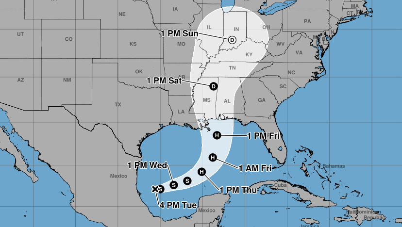 Se forma depresión tropical 9 y amenaza al Golfo con lluvias